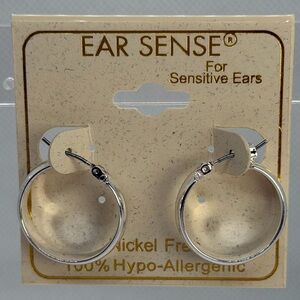 3For$20 Ear Sense Silver Hoop Earrings